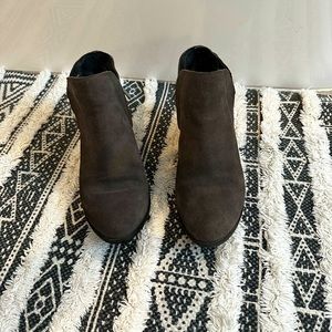 Lucky brand grey suede booties